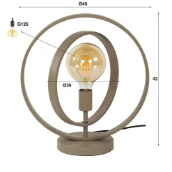 WoonStijl Tafellamp Turn Around Beige