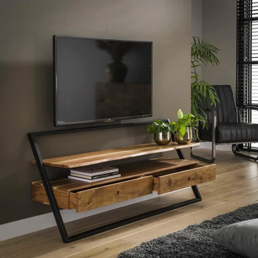 WoonStijl TV meubel Lean Acacia 2 lades