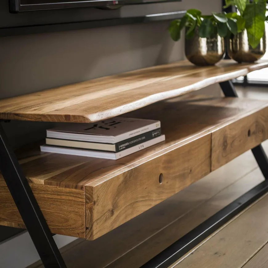 WoonStijl TV meubel Lean Acacia 2 lades