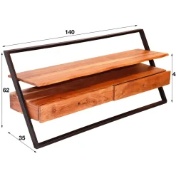 WoonStijl TV meubel Lean Acacia 2 lades