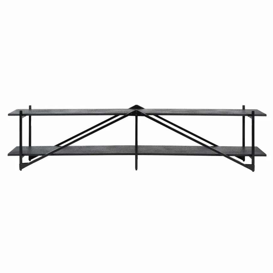 WoonStijl TV-meubel 'Piega' 220 cm teak grijs
