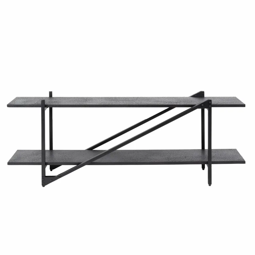WoonStijl TV-meubel 'Piega' 140 cm teak grijs