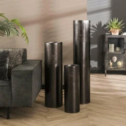 WoonStijl Vloerlamp Ø25 cilinder 120cm / Zwart nikkel
