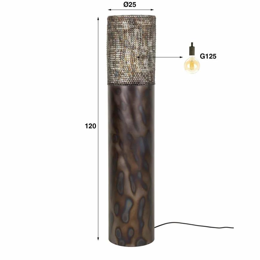 WoonStijl Vloerlamp Ø25 cilinder 120cm
