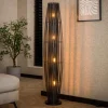 WoonStijl Vloerlamp 150 4L cylinder mesh / Charcoal