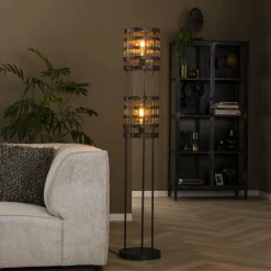WoonStijl Vloerlamp 2L metal blinds
