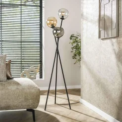 WoonStijl Vloerlamp 3L Multi Globe
