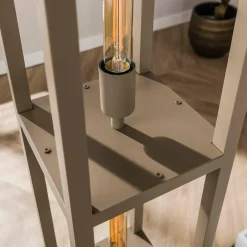 WoonStijl Vloerlamp 4L Quadra Beige