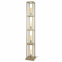 WoonStijl Vloerlamp 4L Quadra Beige