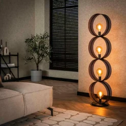 WoonStijl Vloerlamp 4L ring geperforeerd
