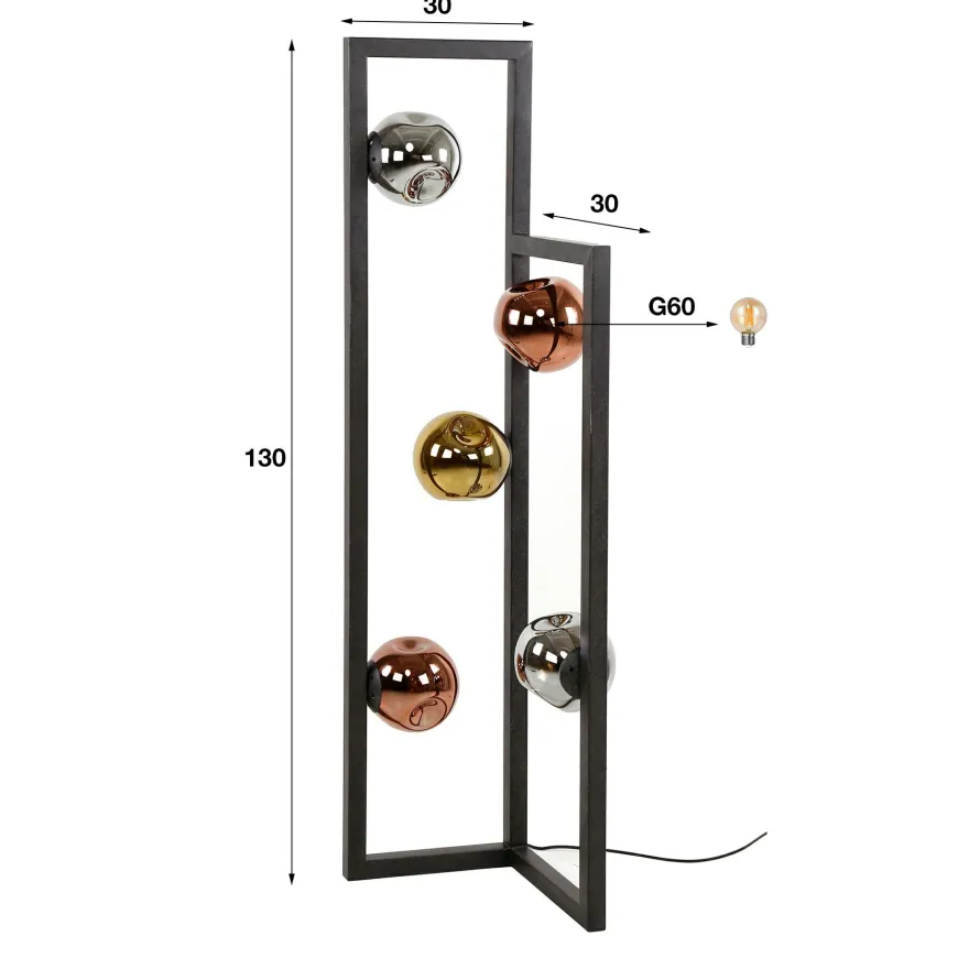 WoonStijl Vloerlamp 5L stellar