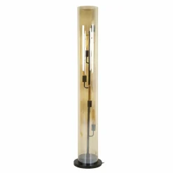 WoonStijl Vloerlamp 5L tube amber glas