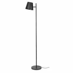 WoonStijl Vloerlamp 1L verstelbare metalen kap / Charcoal
