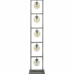 WoonStijl Vloerlamp tower 5x Ø15 glas / Oud zilver showroommodel