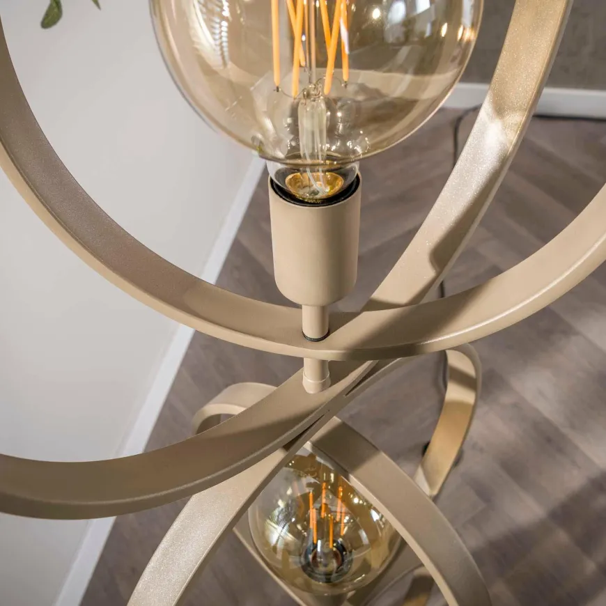 WoonStijl Vloerlamp Turn Around Beige