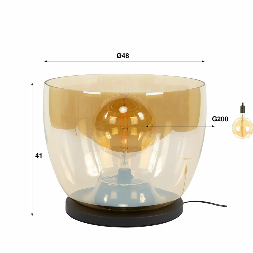 WoonStijl Vloerlamp UP XXL - Amber