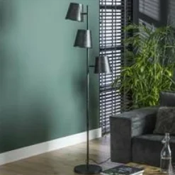WoonStijl Vloerlamp 3x Kinetic / Charcoal