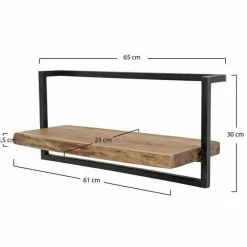 WoonStijl Wandplank Live Edge 65 cm