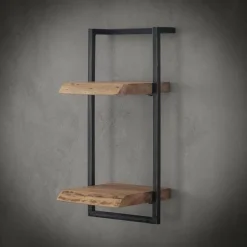 WoonStijl Wandplank Live Edge 30 cm breed, 65 cm hoog