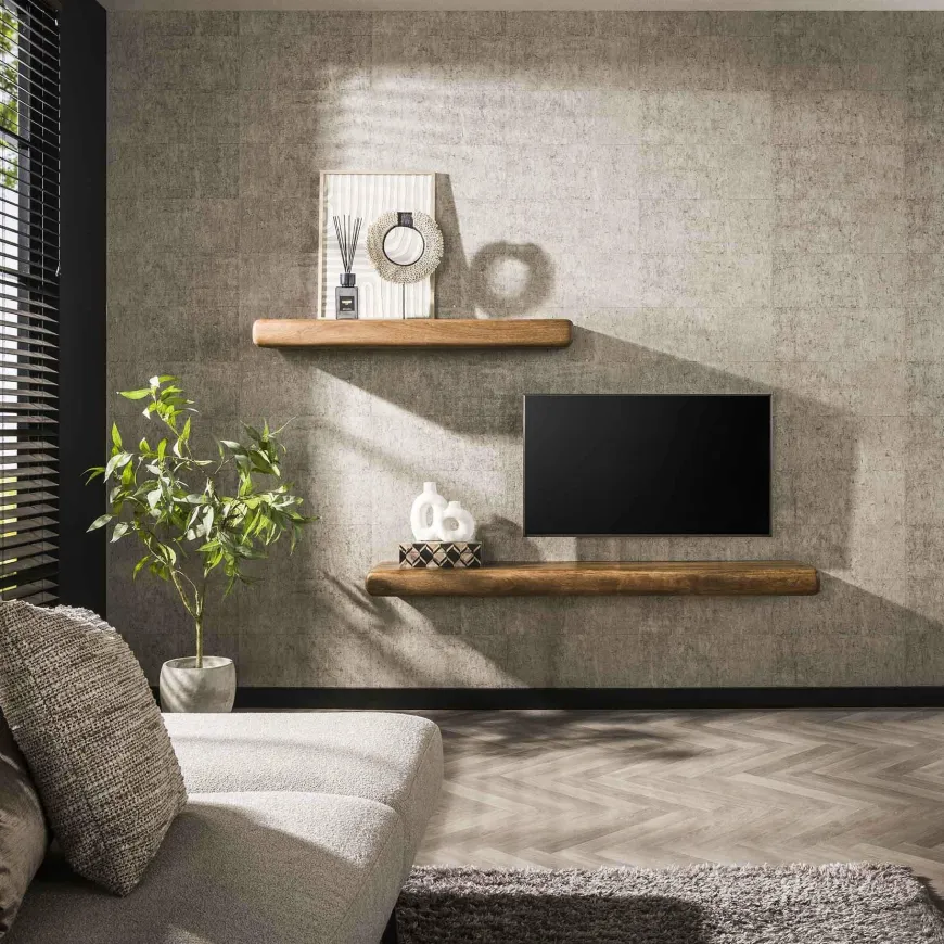 WoonStijl Wandplank Sleek mango 118 cm