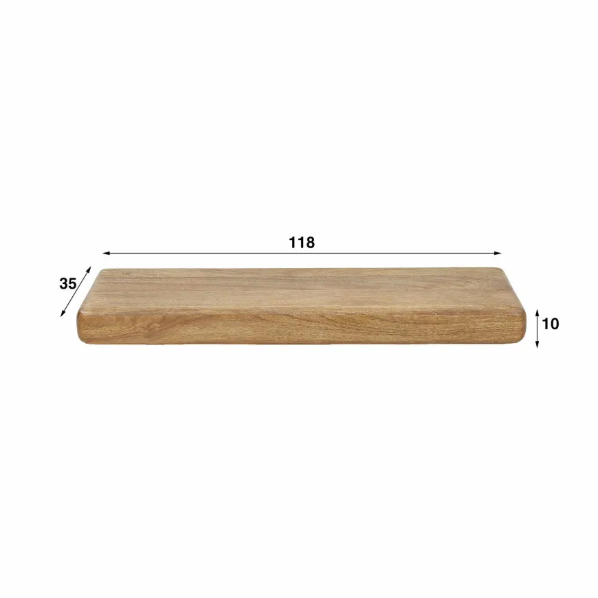 WoonStijl Wandplank Sleek mango 118 cm