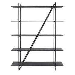 WoonStijl Wandrek 140cm 5 laags Piega Grijs