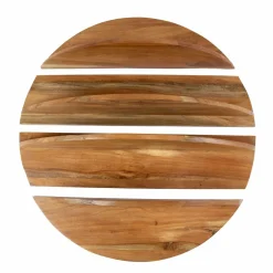 WoonStijl Wandschap 4-delig rond acacia