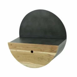 WoonStijl Wandschap half moon Ø50 met lade