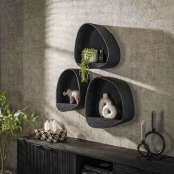 WoonStijl Wandschap metallic druppel
