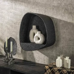 WoonStijl Wandschap metallic breed