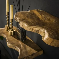 WoonStijl Wandschap natural line set van 3