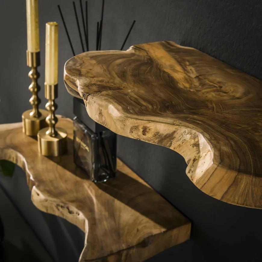 WoonStijl Wandschap natural line set van 3