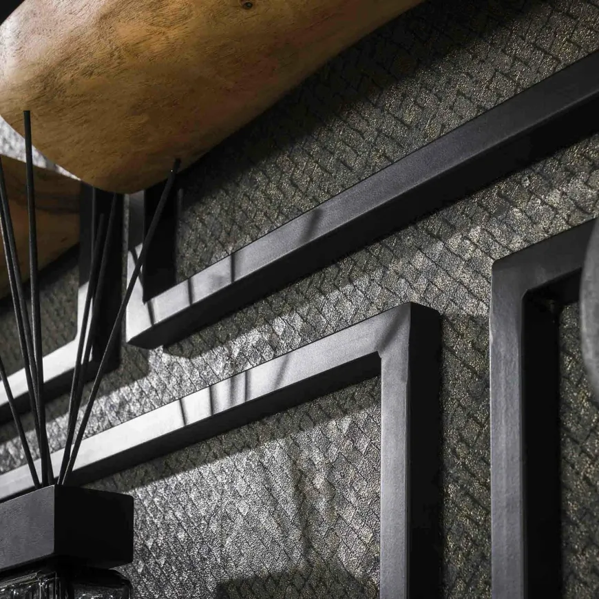 WoonStijl Wandschap set van 5 acacia edge