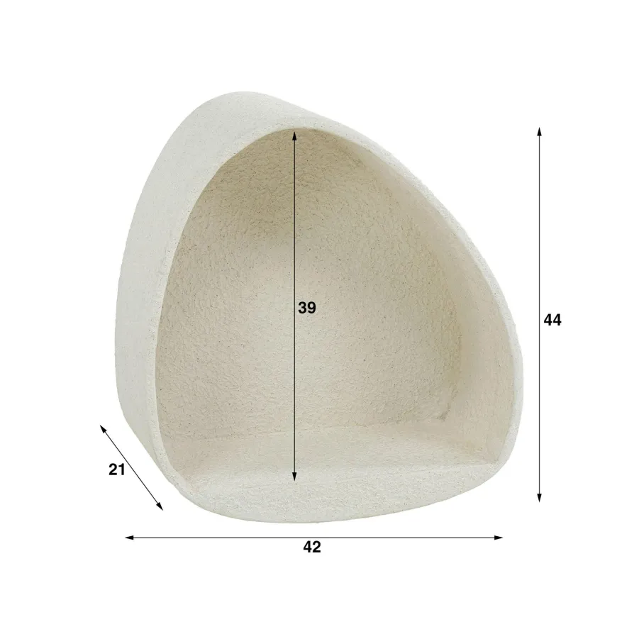 WoonStijl Wandschap Stone driehoek
