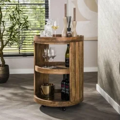 WoonStijl Wijntrolley Wave