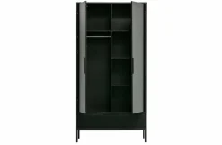 Woood Adam 2-deurs Kast Grenen Zwart [fsc]