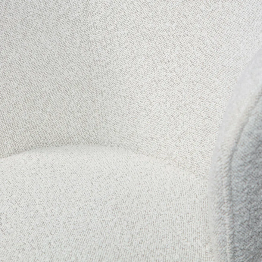 Woood Admit eetkamerstoel bouclé naturel