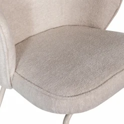 Woood Admit eetkamerstoel wollig geweven pebble