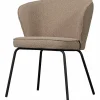 Woood Admit eetkamerstoel bouclé beige