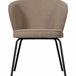 Woood Admit eetkamerstoel bouclé beige