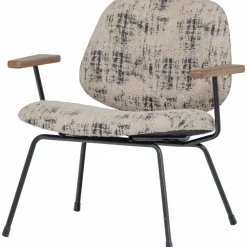 Woood Aure fauteuil chenille beige/zwart