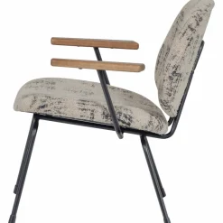 Woood Aure fauteuil chenille beige/zwart
