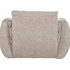 Woood Baggy draaifauteuil geweven stof naturel melange