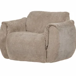Woood Baggy draaifauteuil 3d chenille zand