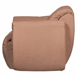 Woood Baggy draaifauteuil geweven chenille oudroze