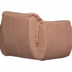 Woood Baggy draaifauteuil geweven chenille oudroze