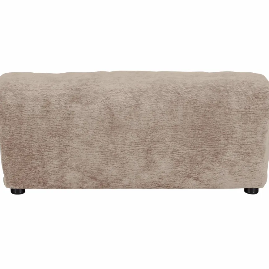Woood Baggy hocker 3d chenille zand