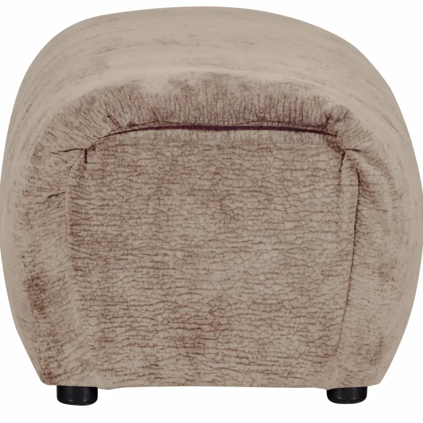 Woood Baggy hocker 3d chenille zand