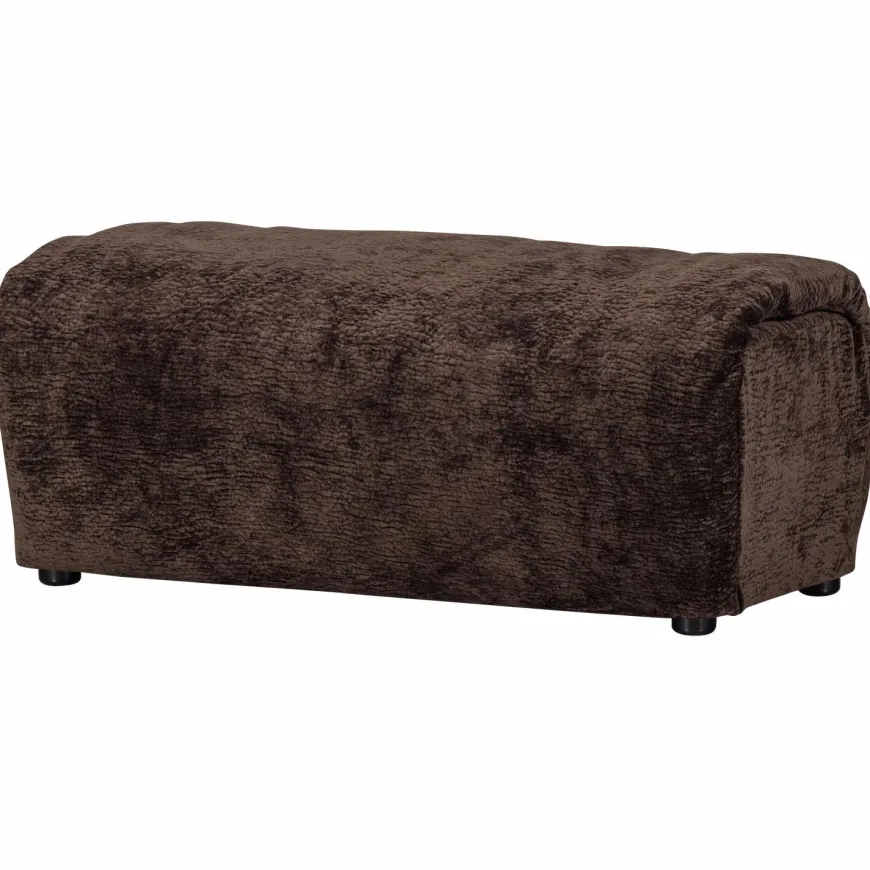 Woood Baggy hocker 3d chenille donkerbruin
