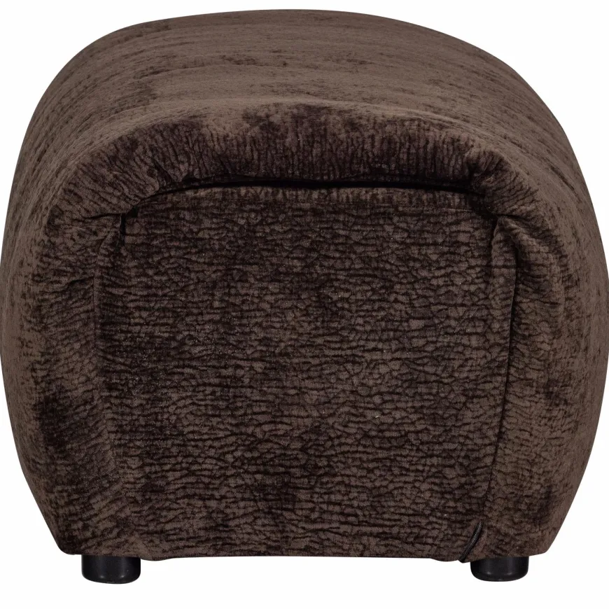 Woood Baggy hocker 3d chenille donkerbruin